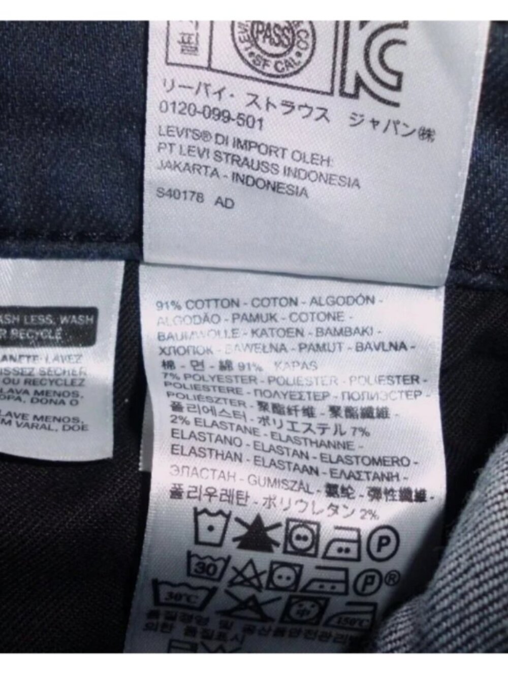 Levi’s 511 Men’s Slim Skinny Jeans 30 Dark Blue Stretch Quiet Luxury Minimalist - Picture 7 of 7
